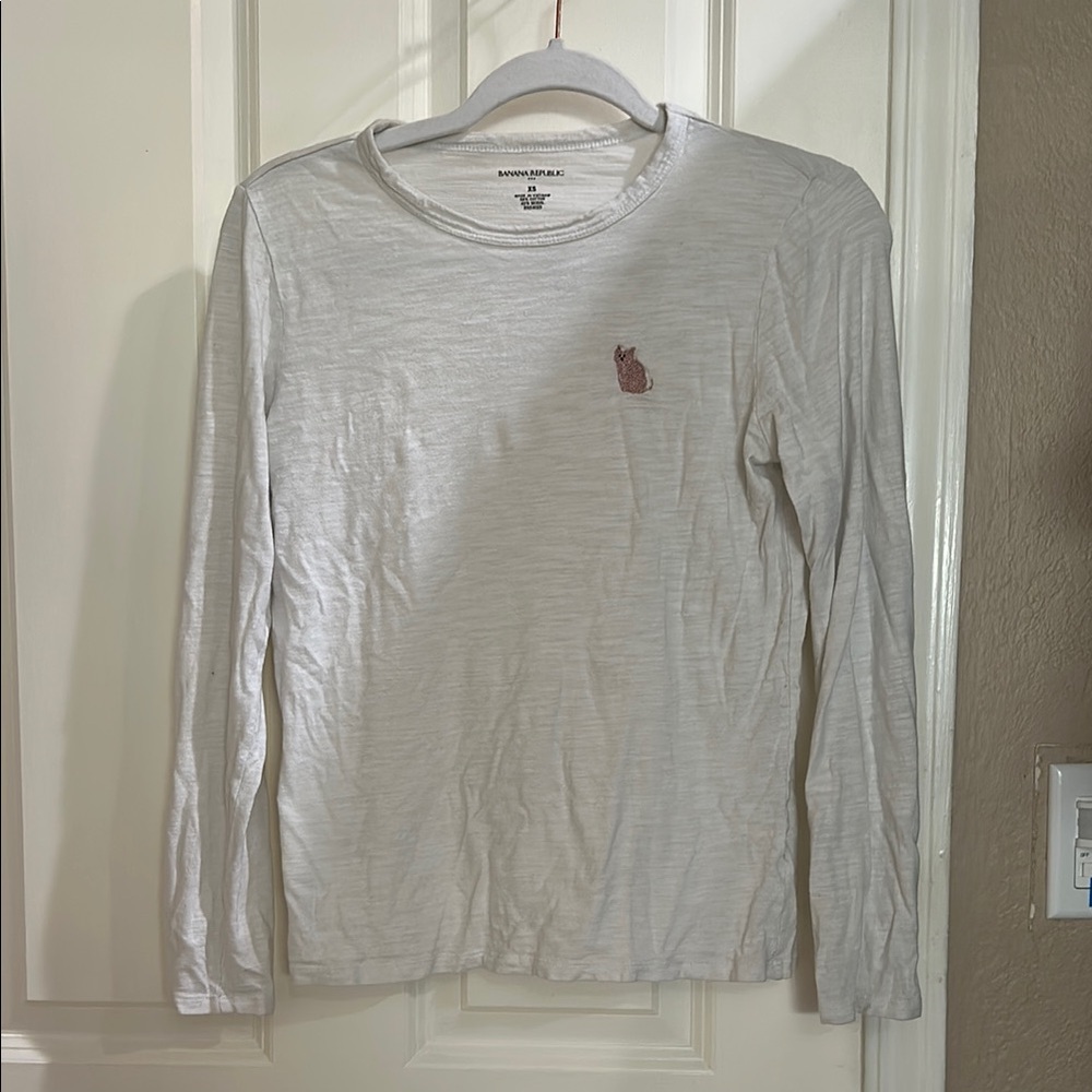 Banana Republic White Men's Shirt